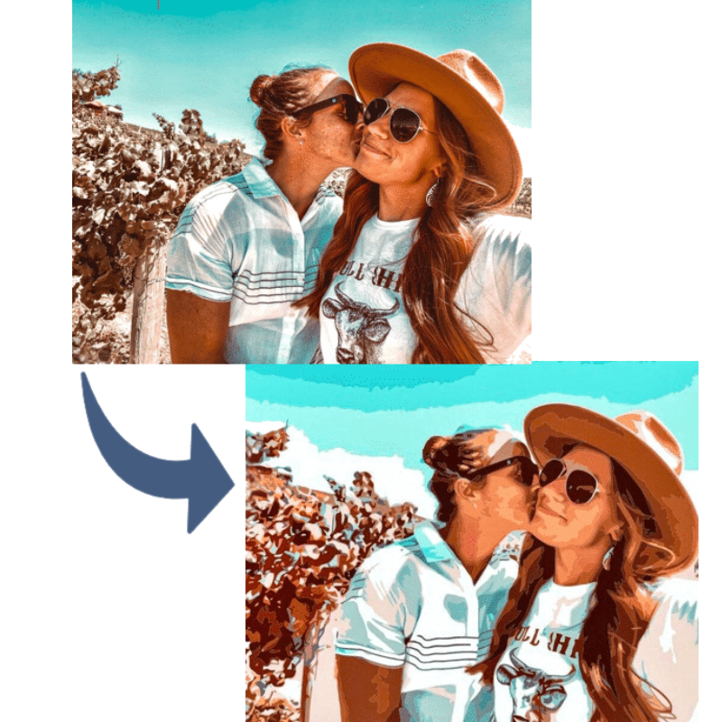 Votre Photo en Peinture par Numéros