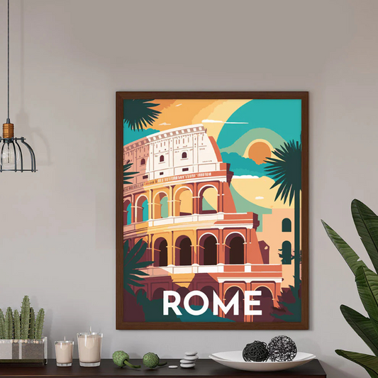 Peinture par numéros – Affiches de voyage