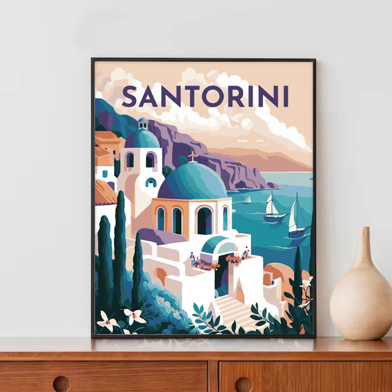 Peinture par numéros – Affiches de voyage