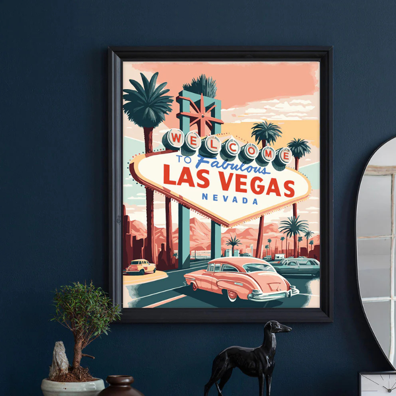 Peinture par numéros – Affiches de voyage