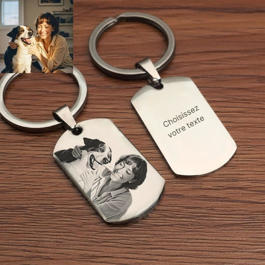Porte-clés personnalisable avec gravure