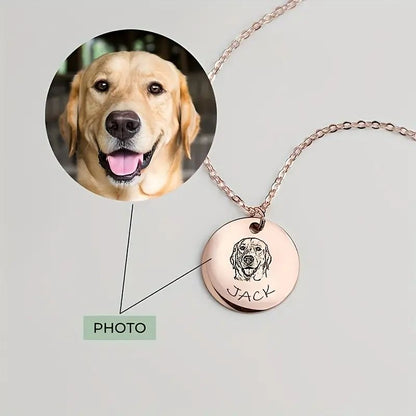 Collier Personnalisé - Photo en gravure
