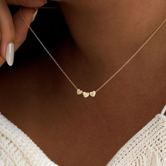 Collier cœur avec initial