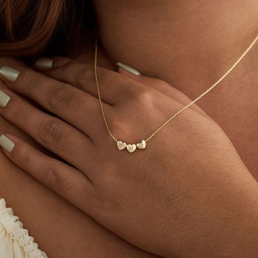 Collier cœur avec initial