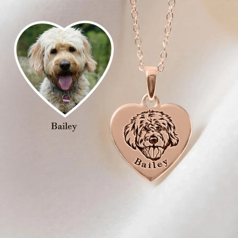 Collier Personnalisé - Photo en gravure