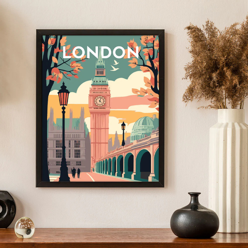 Peinture par numéros – Affiches de voyage