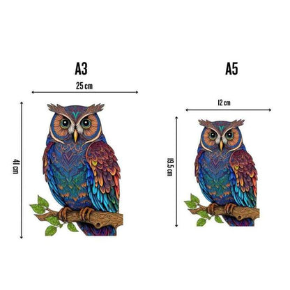 Puzzles animaux en bois - Hiboux