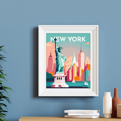 Peinture par numéros – Affiches de voyage