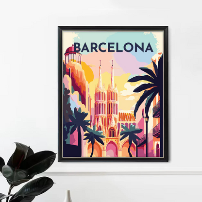 Peinture par numéros – Affiches de voyage