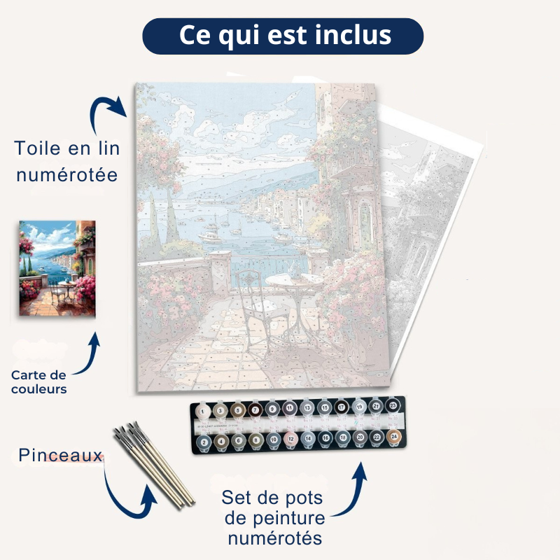 Peinture par numéro - Méditerranée