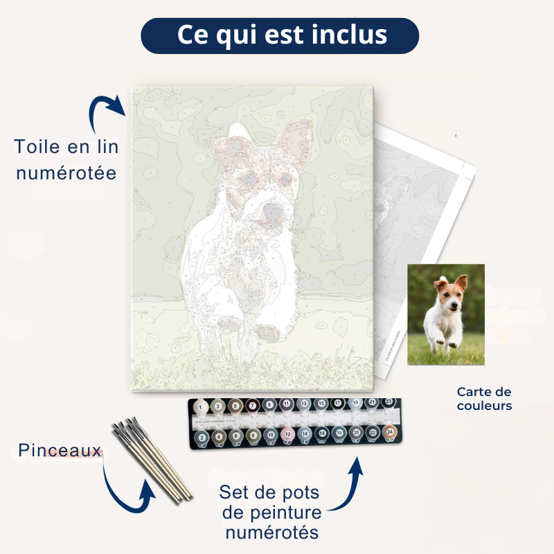Peinture par numéro personnalisé pour votre animal