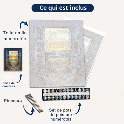 Peinture par numéro - Porte sur le sunset